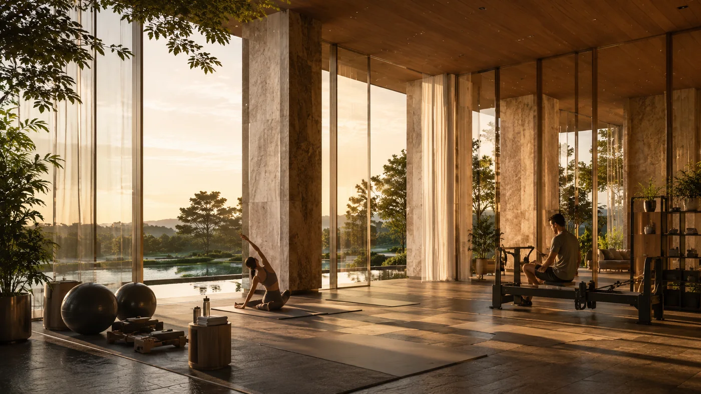 Open landscape and active outdoor setting